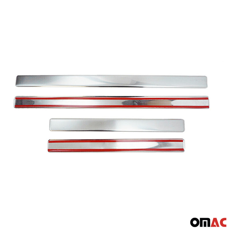 Soglie porte per Peugeot Partner Tepee 2008-2018 in acciaio inox 4x