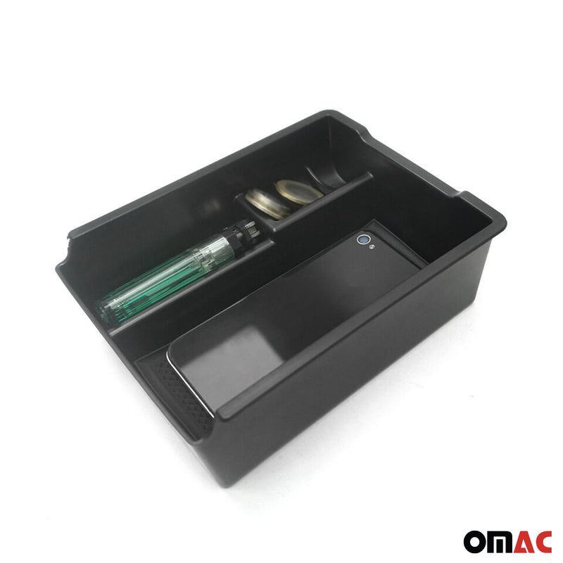 Box portaoggetti centrale per bracciolo per VW Jetta CC 2015-2019 ABS Nero