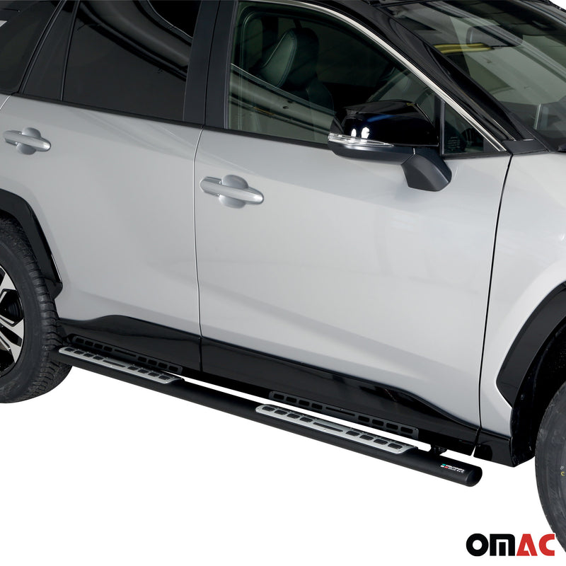 Minigonne laterali in acciaio per Toyota RAV4 Hybrid 2019-2025 Nero