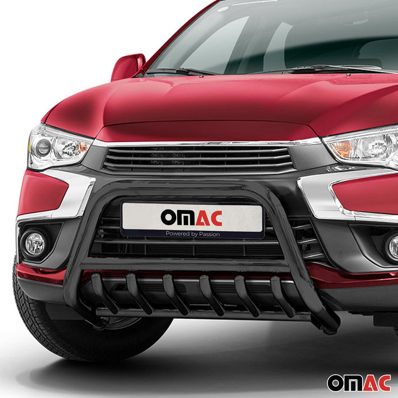 Protezione anteriore per Mitsubishi ASX 2017-2022 con ABE acciaio nero 