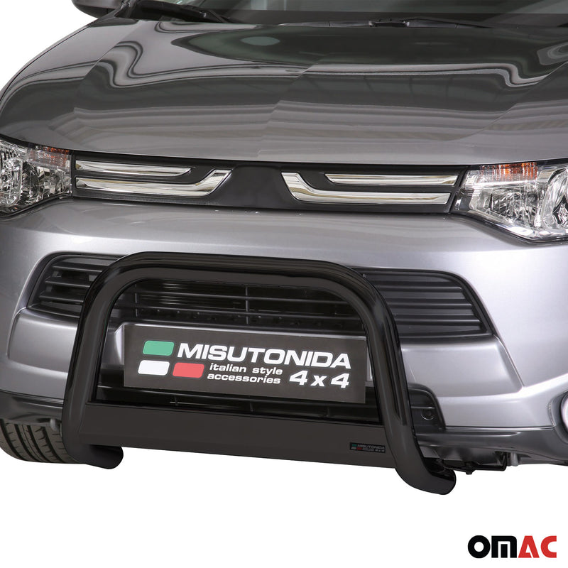 Protezione anteriore per Mitsubishi Outlander 2013-2015 ø63 acciaio nero