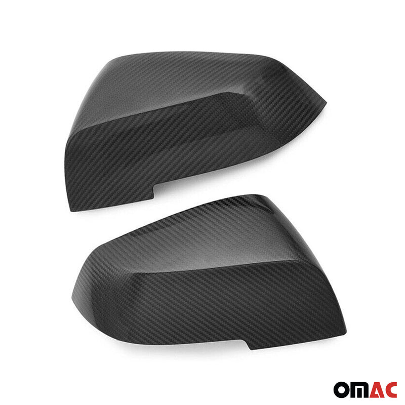 Spiegelkappen Spiegelabdeckung für BMW 1er F21 2011-2019 Kohlefaser Schwarz 2tlg