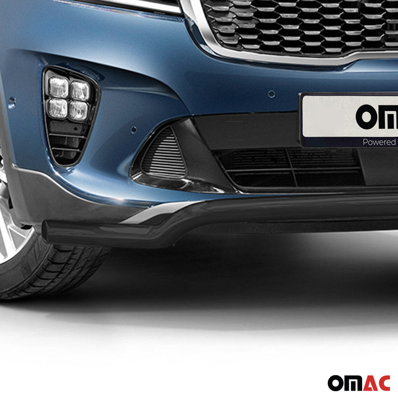 Protezione anteriore per Kia Sorento 2018-2025 con ABE acciaio nero 