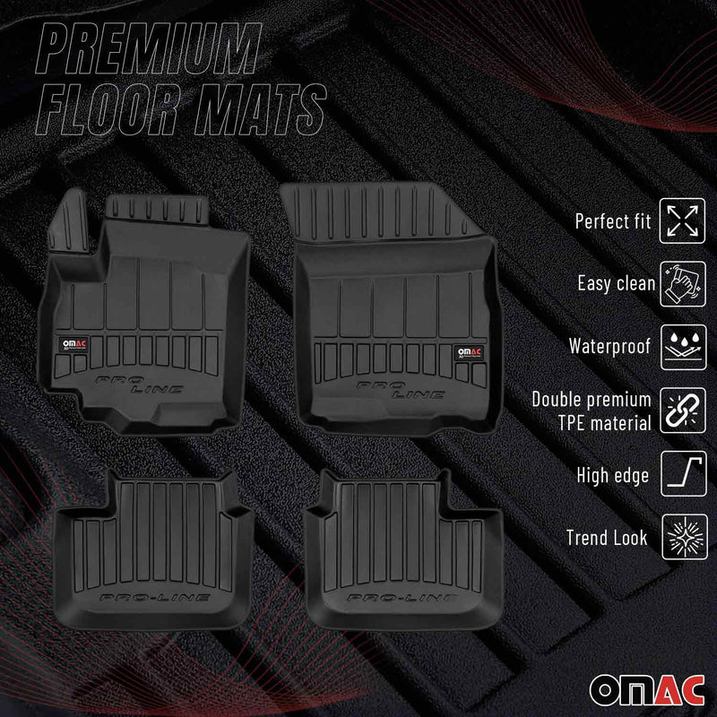 Tappetini Fiat Sedici 2005-2014 TPE Nero 4 pezzi