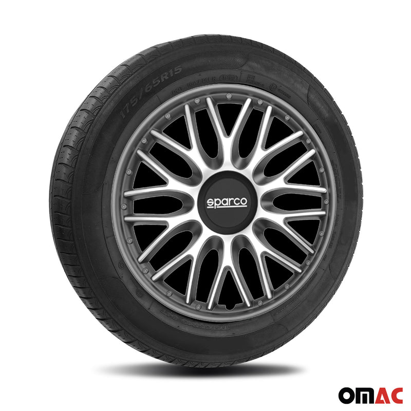 Coprimozzi Sparco 16 pollici Roma grigio argento 4 pezzi