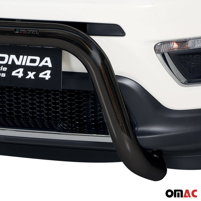 Protezione anteriore per Jeep Compass 2016-2021 ø76mm acciaio nero