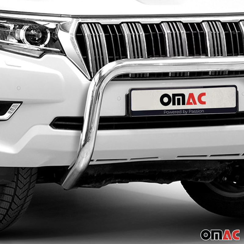 Protezione anteriore in acciaio per Toyota Land Cruiser 150 2017-22 ABE Silver 