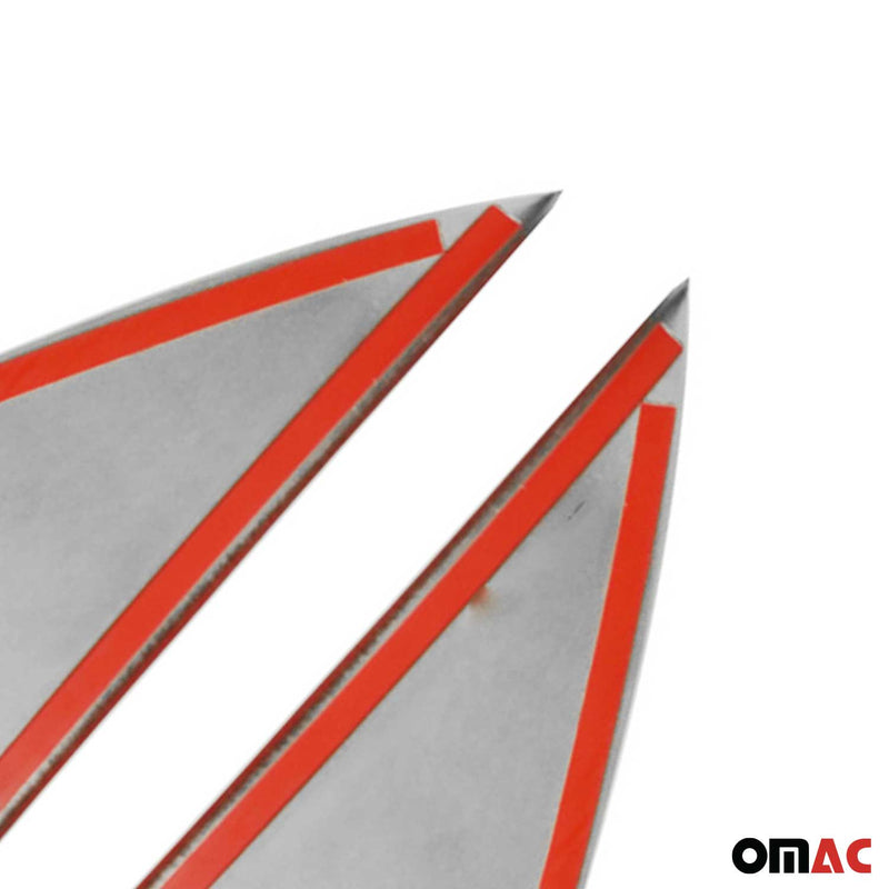 Strisce triangolari per finestrini per Daihatsu Terios 2006-2017 in acciaio inox cromato 2x 