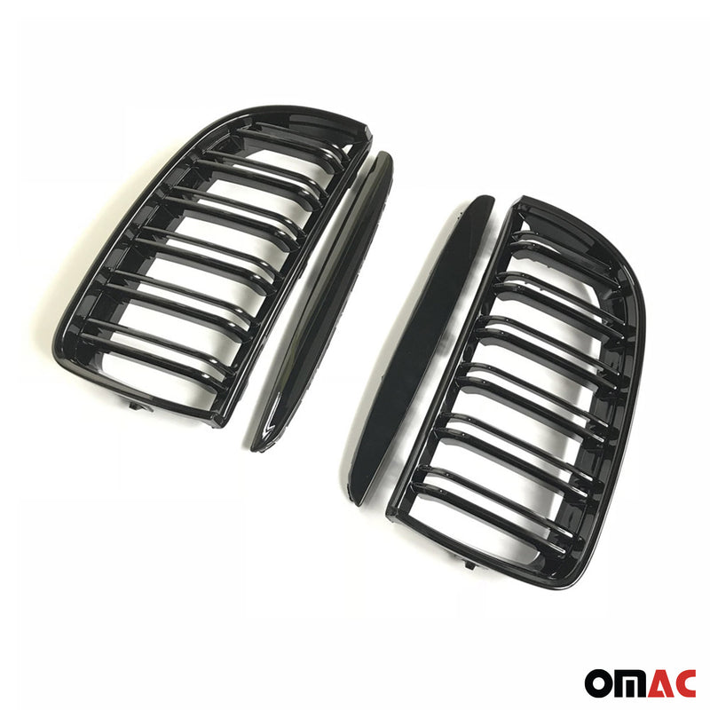 Griglia a doppio rene M4, nera lucida, per BMW Serie 3 E90 Limousine 2004-2008