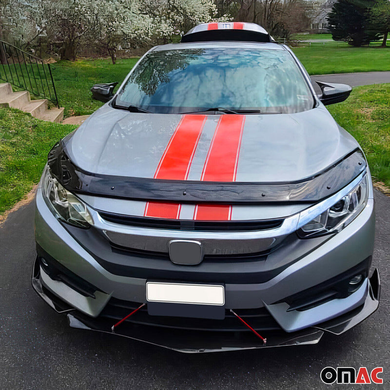Deflettore cofano protezione insetti e pietre per Honda Civic X 2016-21 scuro