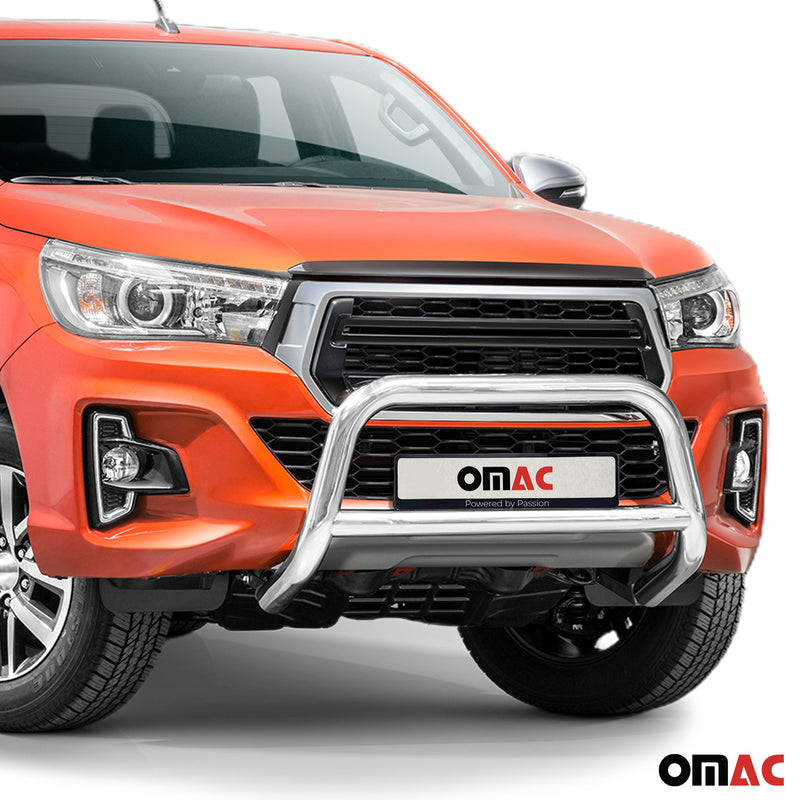 Protezione anteriore per Toyota Hilux 2018-2022 ABE acciaio argento 