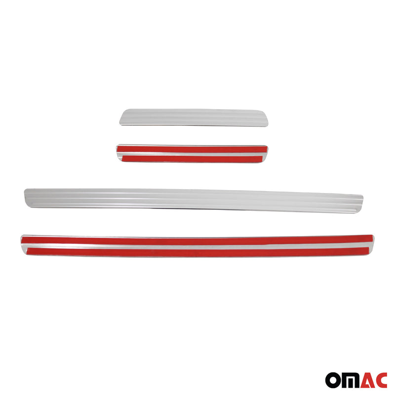 Protezioni battitacco per VW Golf 7 2012-2025 in acciaio inox, 4 pezzi