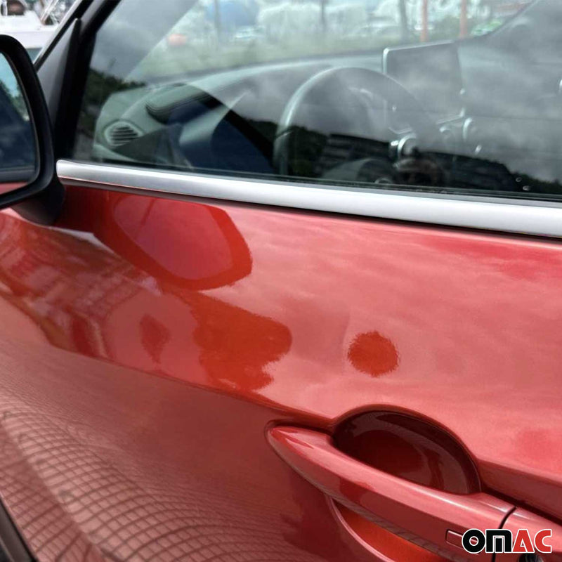 Strisce decorative per finestrini per Nissan Juke 2021-2025 in acciaio inox cromato, 10 pezzi