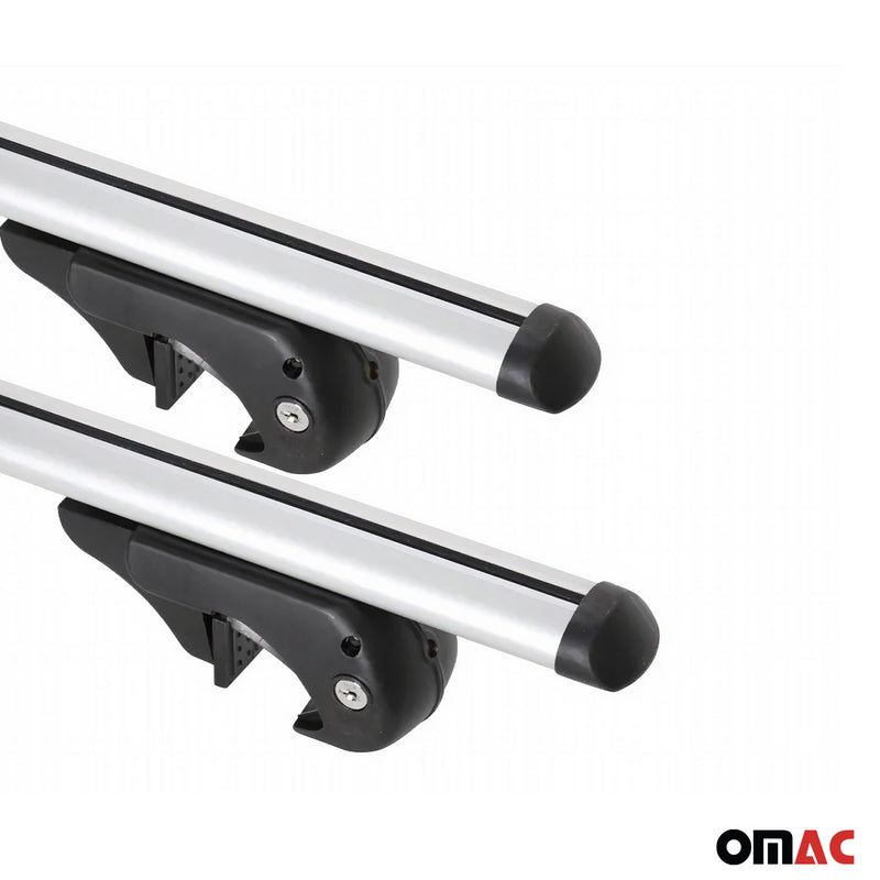 Portapacchi Menabo per Ford C-Max II 2010-2019, argento, 90 kg, 2 pezzi