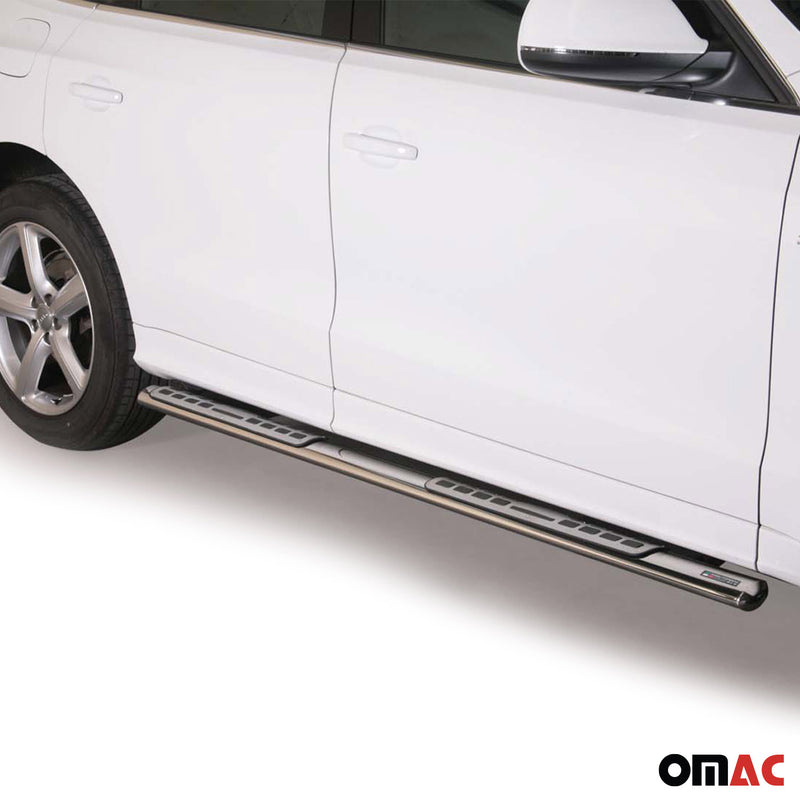 Minigonne laterali in acciaio per Audi Q7 4L 2006-2015 Argento