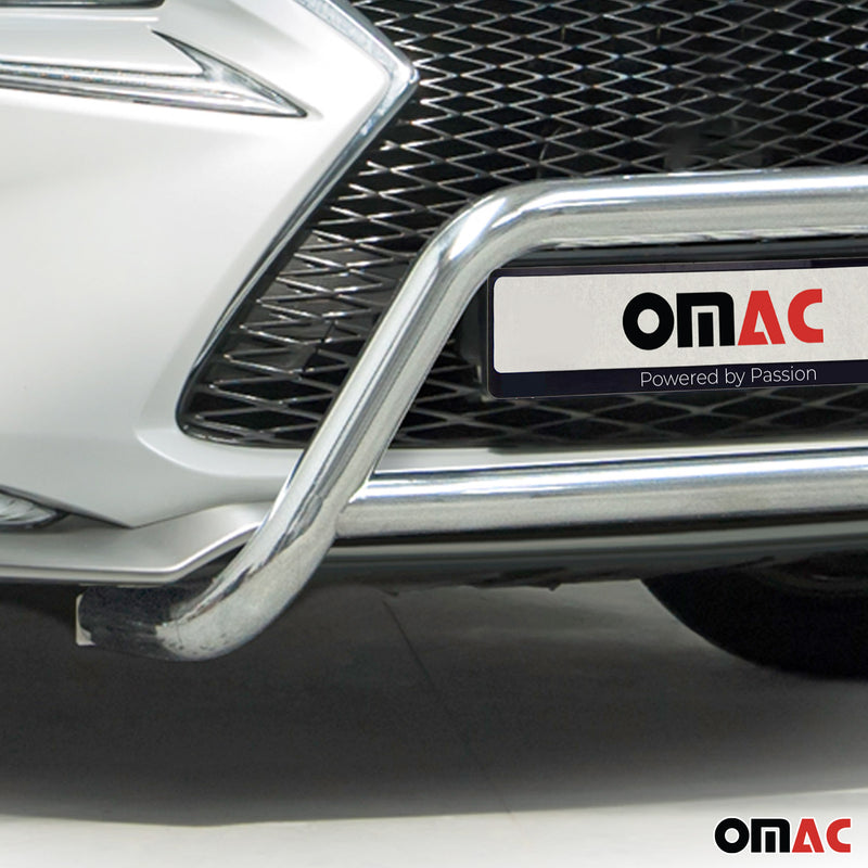 Protezione anteriore per Lexus NX 2014-2025 con ABE acciaio argento 