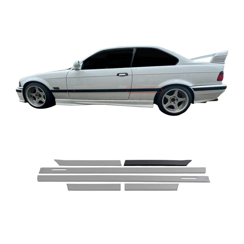 Modanature laterali JOM modanature porte per BMW Serie 3 E36 Coupé Cabriolet nere 6 pezzi