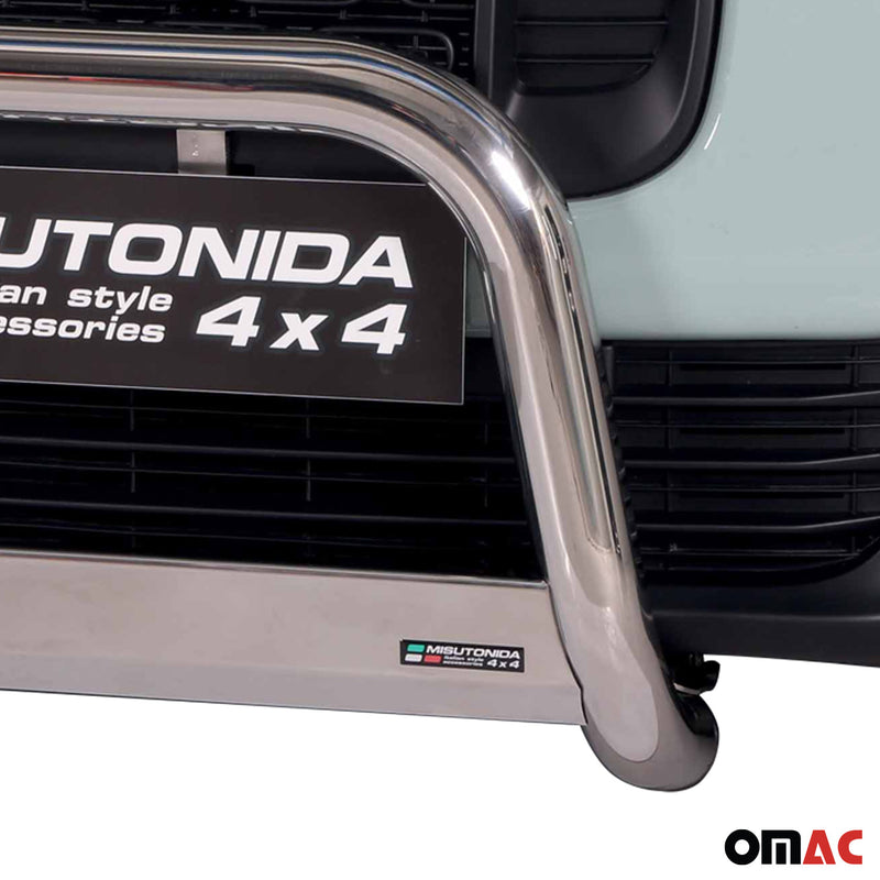 Barra di protezione anteriore per Citroen Berlingo 2018-2025 ø63mm acciaio argento 