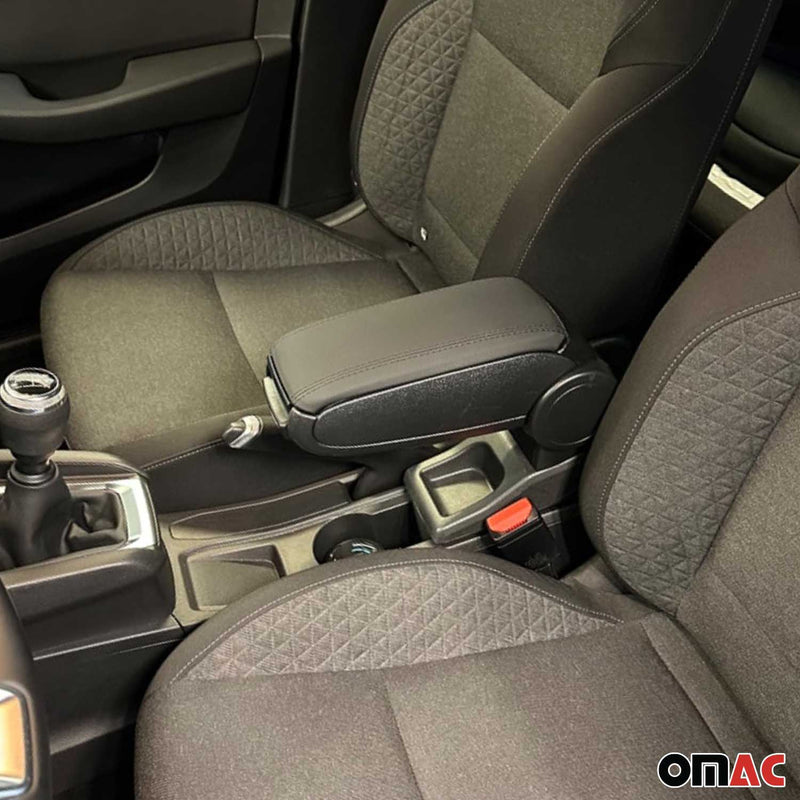 Bracciolo centrale per Renault Clio 2019-2025 in similpelle ABS nero 