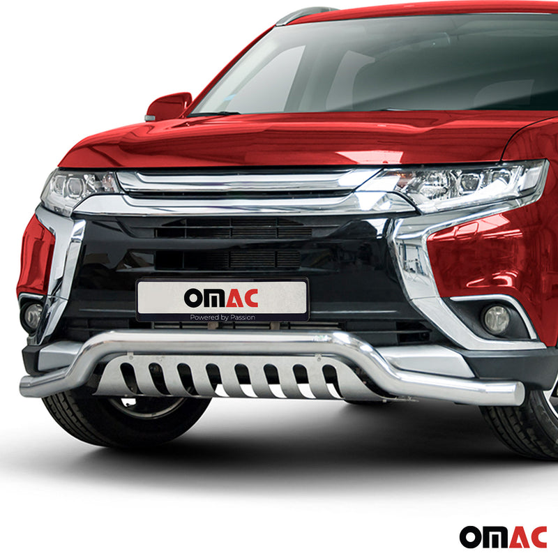 Barra di protezione anteriore per Mitsubishi Outlander 2015-2021 Argento ABE 