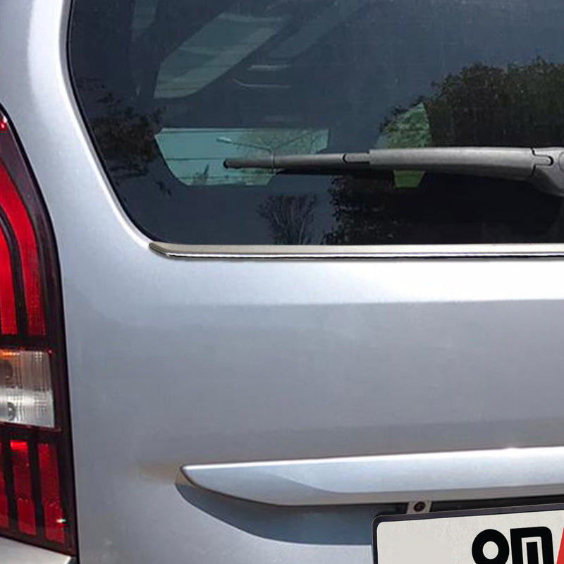 Fascia paraurti posteriore per Peugeot Rifter 2019-2025 in acciaio inox cromato 