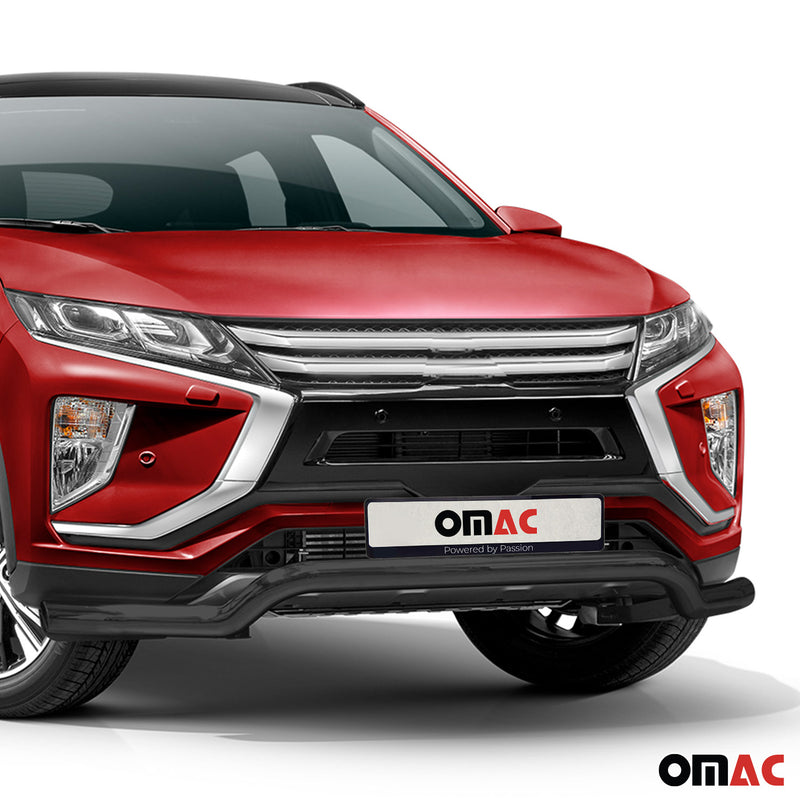 Barra di protezione anteriore per Mitsubishi Eclipse Cross 2017-22 con ABE Nero 