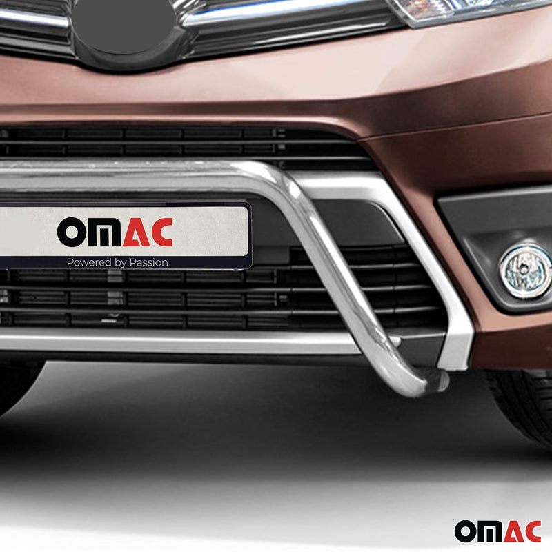 Protezione anteriore per Toyota Proace 2016-2022 con ABE acciaio argento 