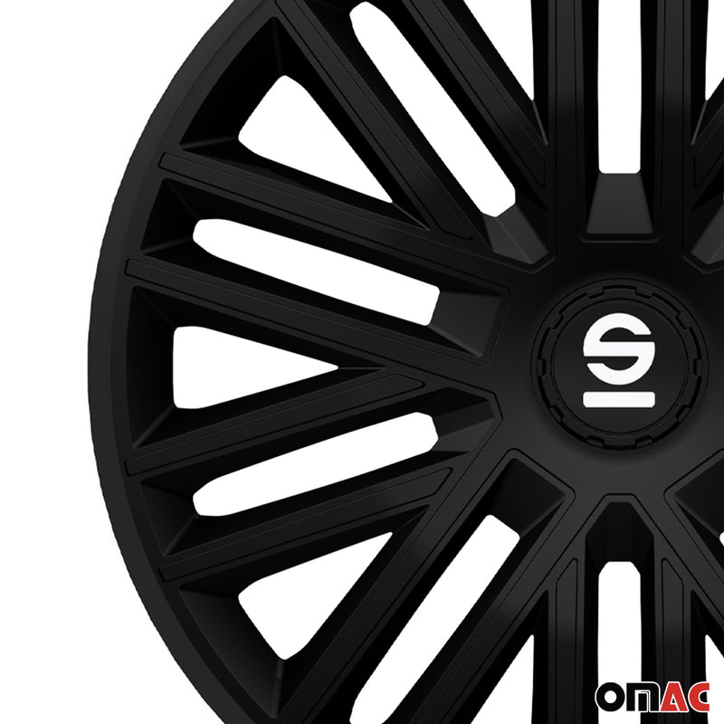 Coprimozzi Sparco 14 pollici Bergamo Nero 4 pezzi