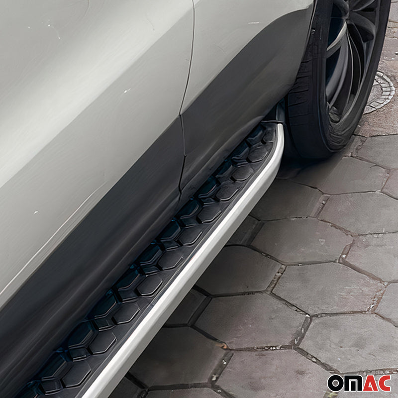 Pedane laterali per Kia Sorento 2013-2019 in acciaio inox nero argento