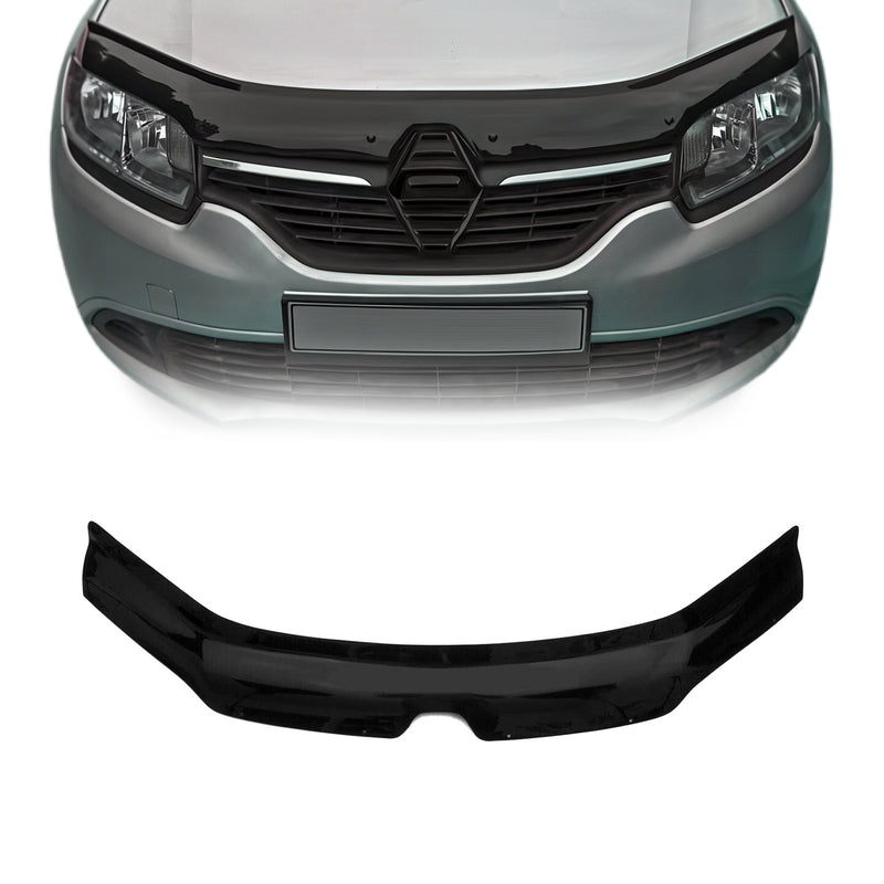 Deflettore cofano protezione insetti e pietre per Dacia Logan 2012-2020 scuro 