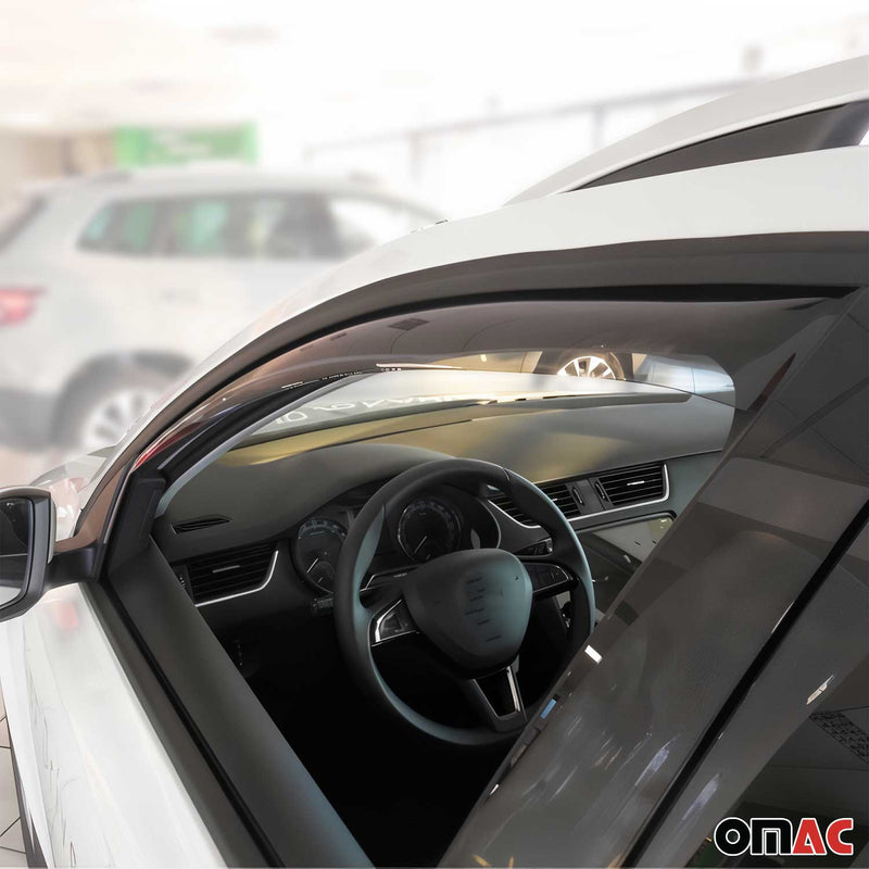 Deflettore antivento e antipioggia per Skoda Octavia Combi 2012-2020 acrilico scuro 2 pezzi