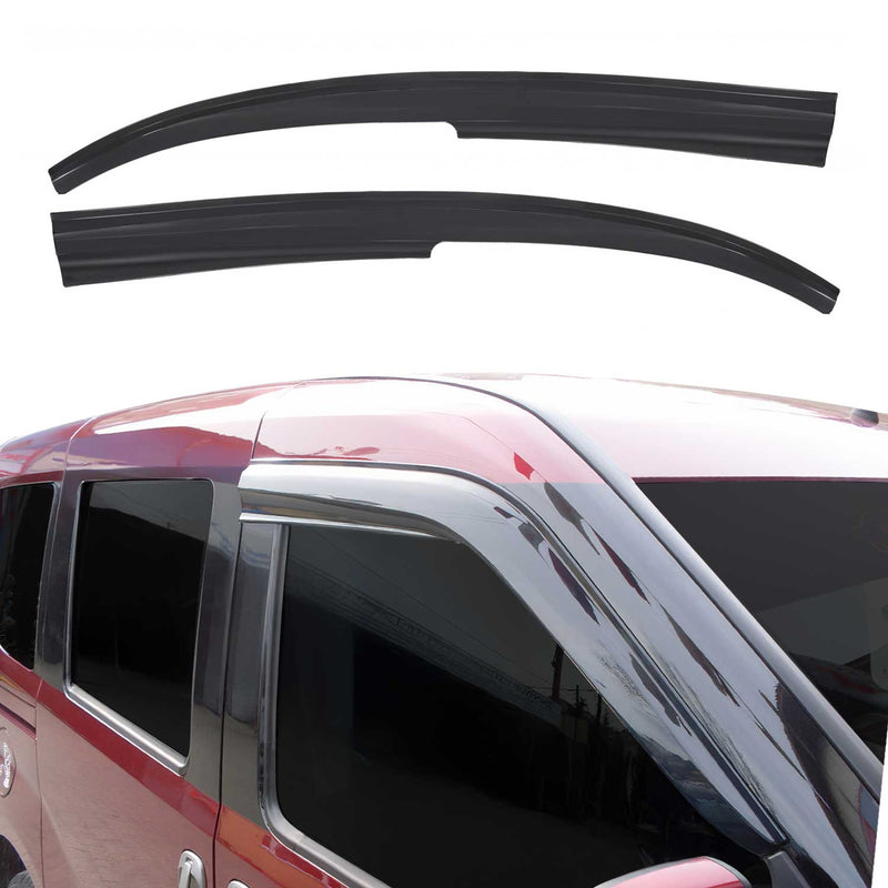 2 deflettori antivento e antipioggia per Renault Kangoo 2008-2019 Acrilico Scuro