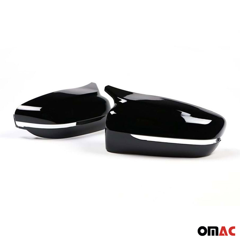 Calotte specchietti retrovisori ABS nero lucido per BMW Serie 5, 6 e 7 G30, G31, G32, G11 e G12 2016-2025