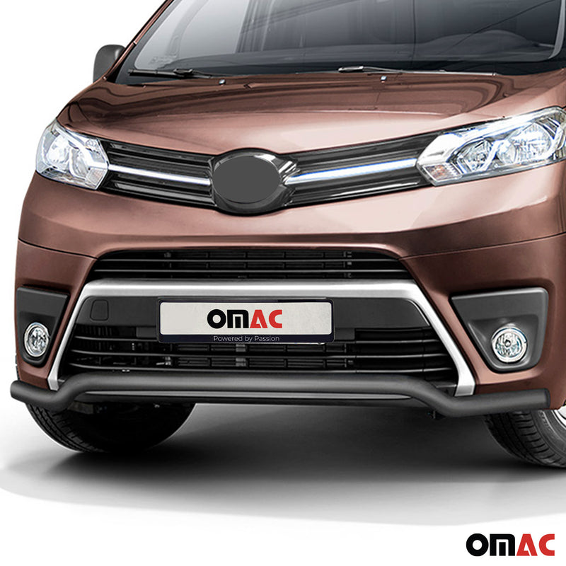 Barra di protezione anteriore per Toyota Proace 2016-2022 ABE acciaio nero 