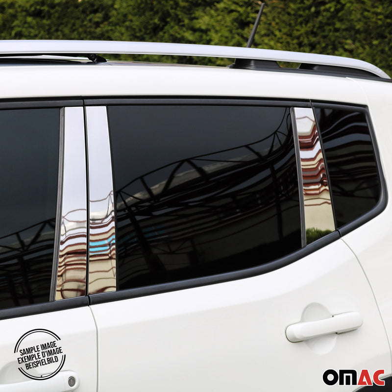 Rivestimento montante porta montante B montante C per BMW Serie 5 E60 2003-2010 Argento cromato 6x