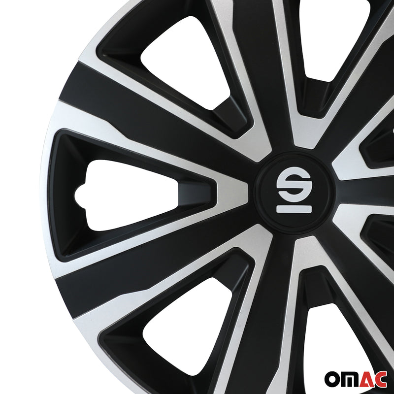 Coprimozzi Sparco 15 pollici Palermo Nero 4 pezzi