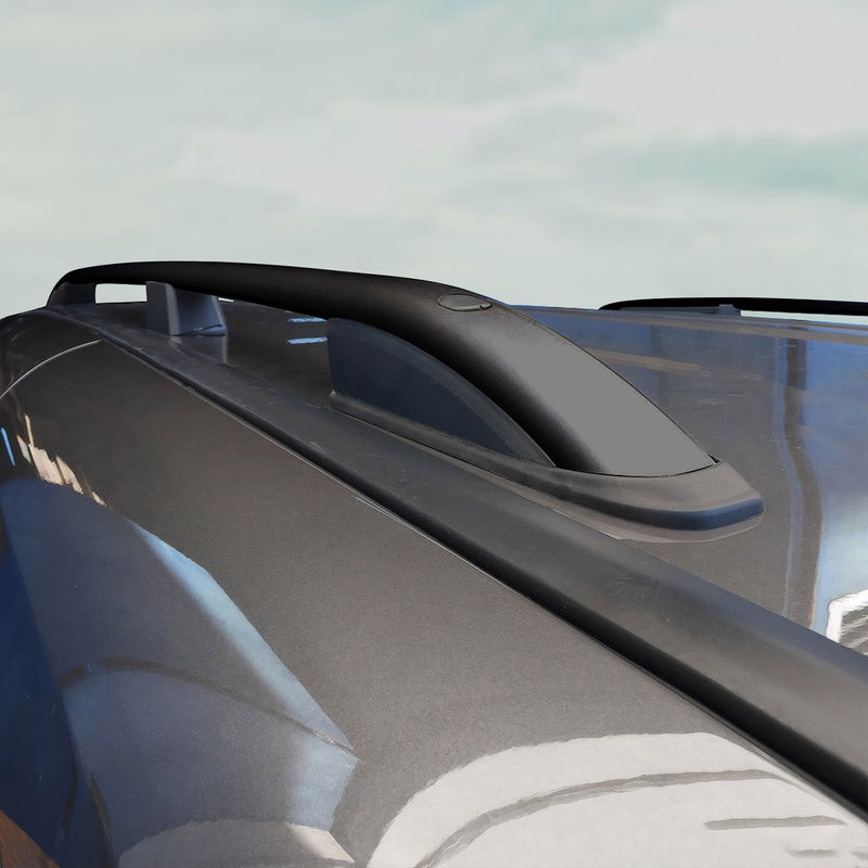 Barre portatutto in alluminio nero per Peugeot 3008 2016-2019, 2 pezzi
