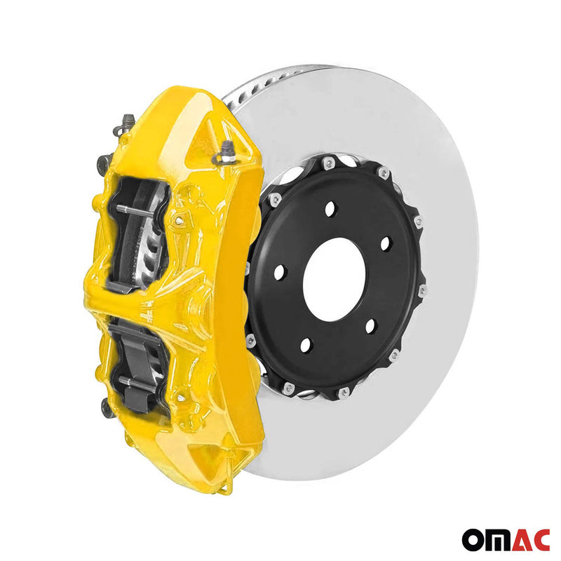 Vernice per pinze freno OMAC, vernice per pinze freno, set di vernici per auto California Yellow, messa a punto 
