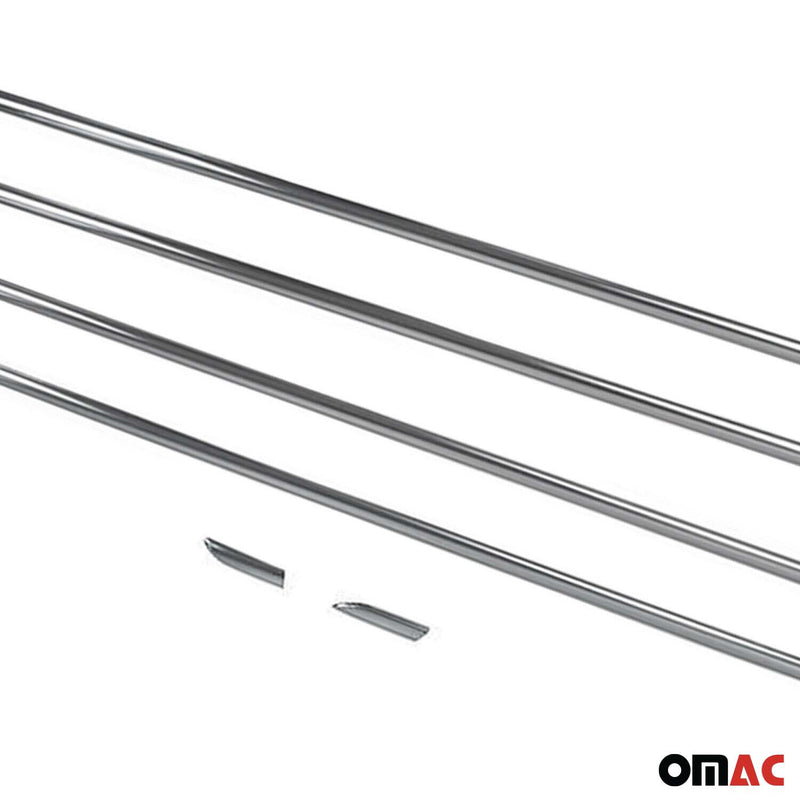 Listelli decorativi per finestrini per Chevrolet Cruze hatchback dal 2011 in acciaio inox, 6 pezzi 