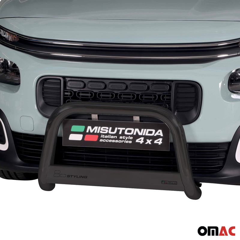 Barra di protezione anteriore per Citroen Berlingo 2018-2025 ø63mm acciaio nero 