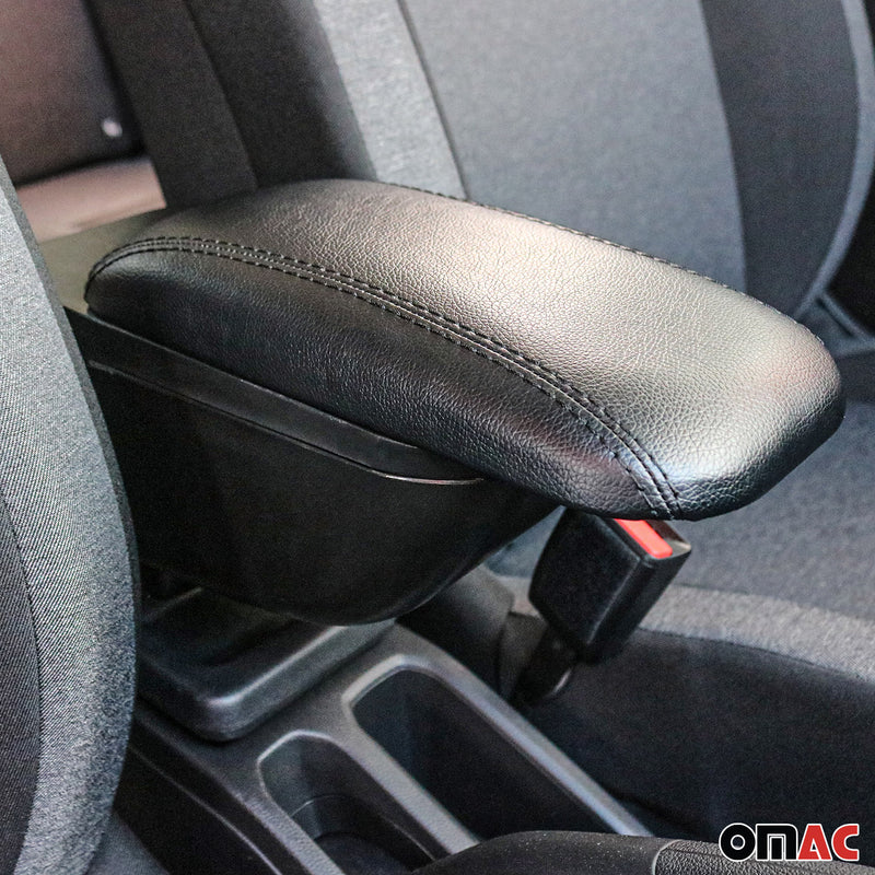 Bracciolo centrale per Dacia Dokker 2012-2021 pelle PU ABS nero