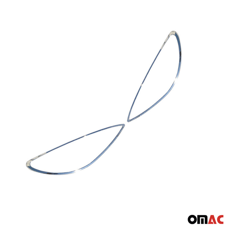 Copri fari anteriori per Peugeot 206 1998-2010 ABS cromato 2 pezzi