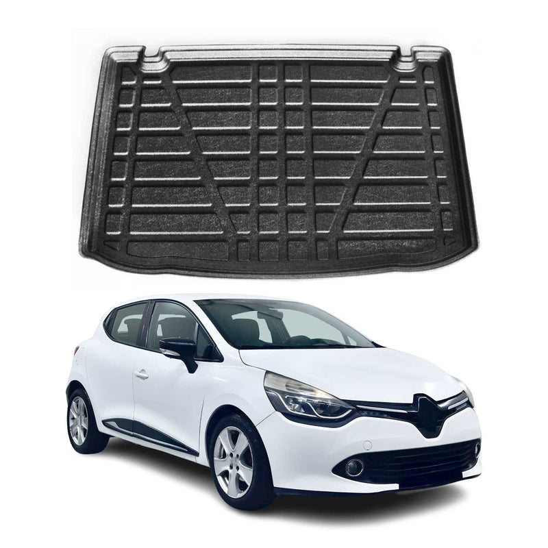 Kofferraumwanne Laderaumwanne für Renault Clio 2012-2025 5tür Gummi TPE Schwarz