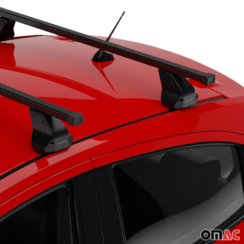 Portapacchi in acciaio Menabo per Mercedes CLS C219 2004-11 Nero