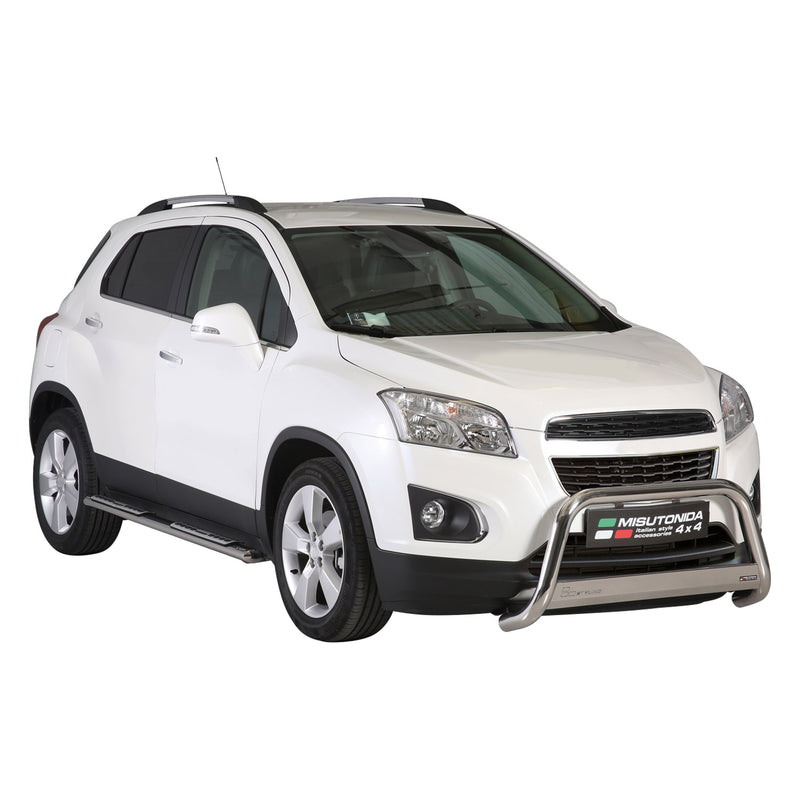 Minigonne laterali in acciaio inossidabile per Chevrolet Trax 2013-2016 Argento