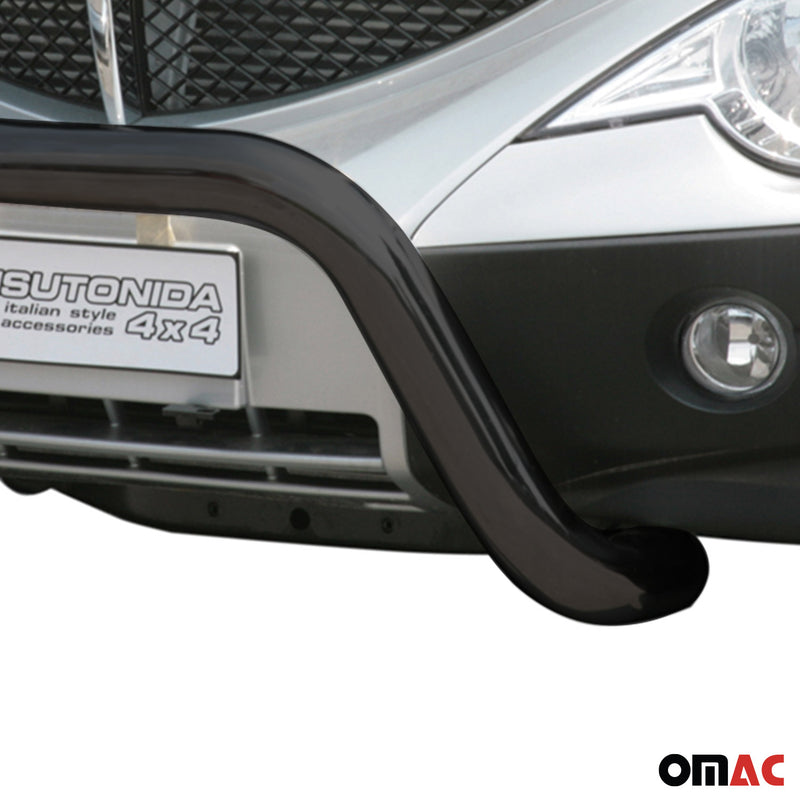 Protezione anteriore per Ssangyong Actyon Sports 2007-2012 ø76 Nero 