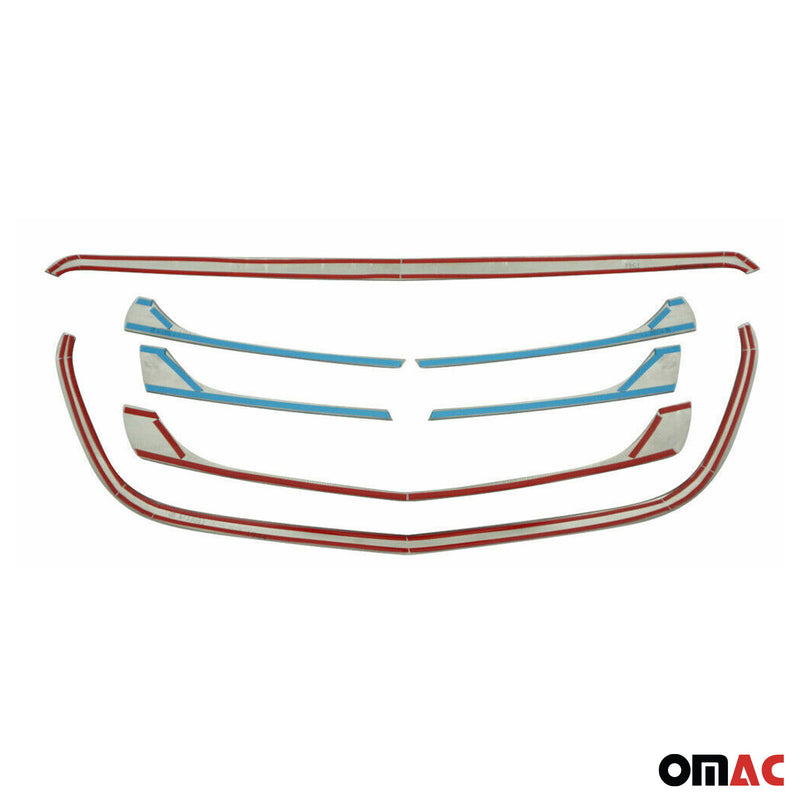 Kühlergrill Leisten Grillleisten für Mercedes Vito W447 2014-2025 Chrom 7x