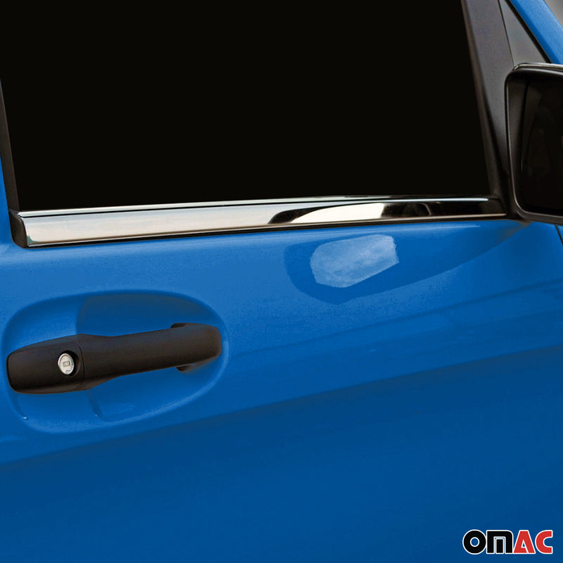 Fensterleisten Zierleisten für Mercedes Klasse W447 2014-2025 Edelstahl Chrom 2x
