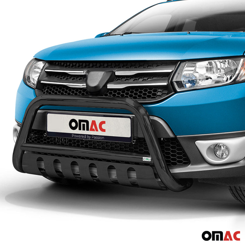 Barra di protezione anteriore per Dacia Sandero Stepway 2012-16 ABE acciaio nero 