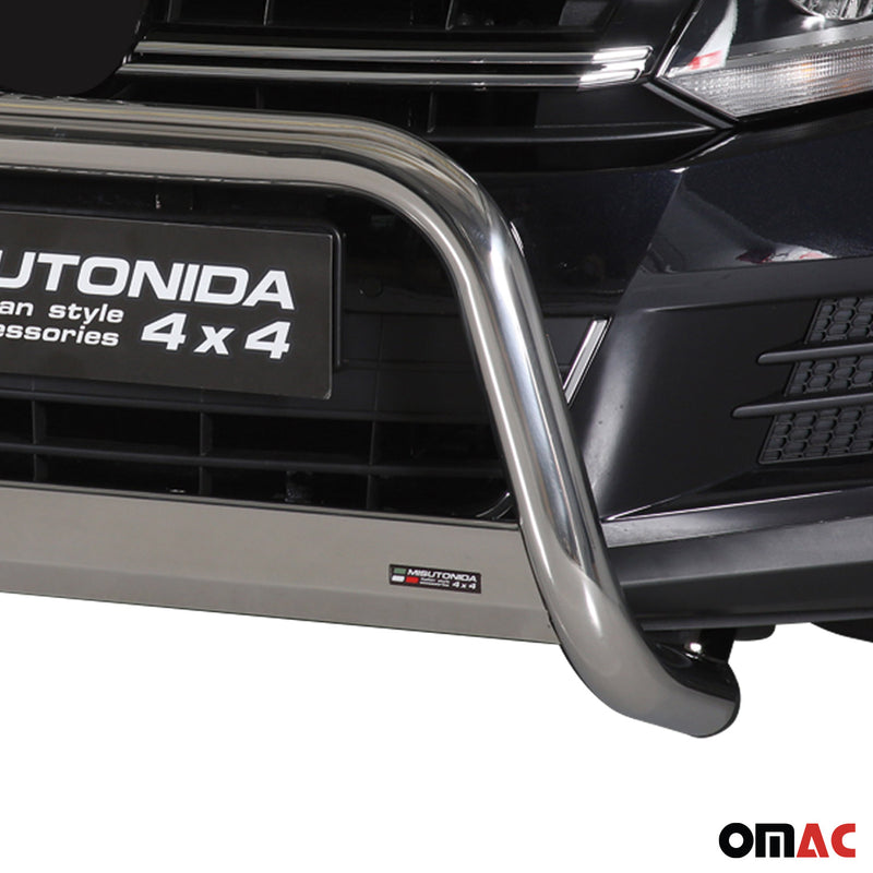 Protezione anteriore per VW Tiguan 2011-2015 ø63mm acciaio argento 
